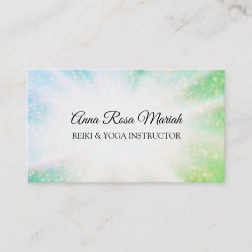  Energy Burst Rays Healing Sparkles Reiki Business Card