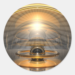 Energy Cell Classic Round Sticker