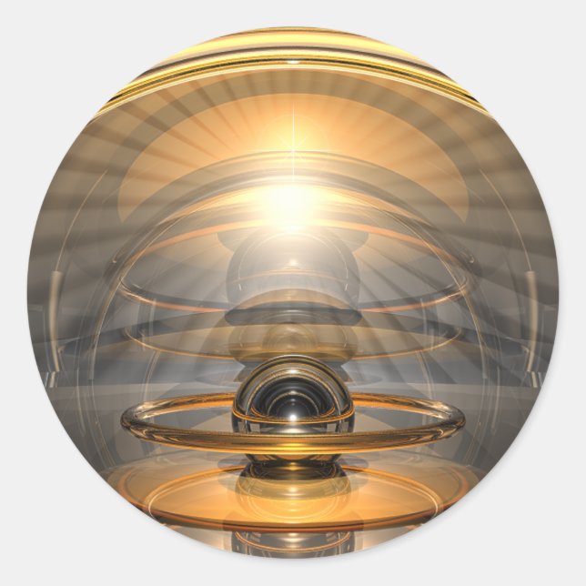 Energy Cell Classic Round Sticker (Front)