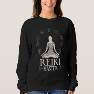 Energy Chakra Holistic Healing Hands Buddha Reiki  Sweatshirt