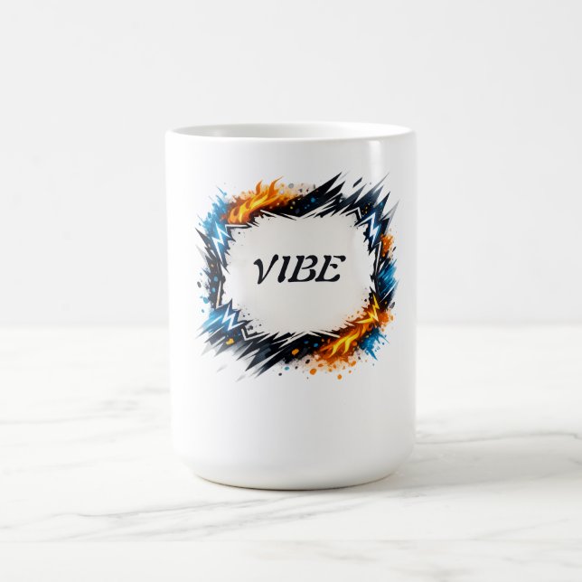 Energy Circle – Customizable Text Design Coffee Mug (Center)