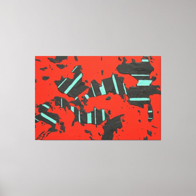 Energy Code 01L26 – Large Abstract Canvas Print (6 (Front)