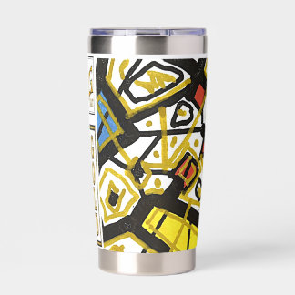 Energy Code – Green Flow Abstract Water Bottle Insulated Tumbler
