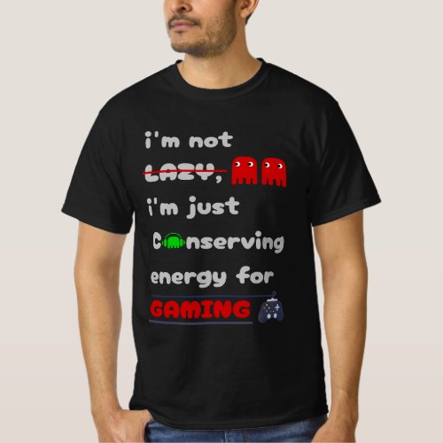 Energy Conservation Expert Maximizing Gaming Pote T_Shirt