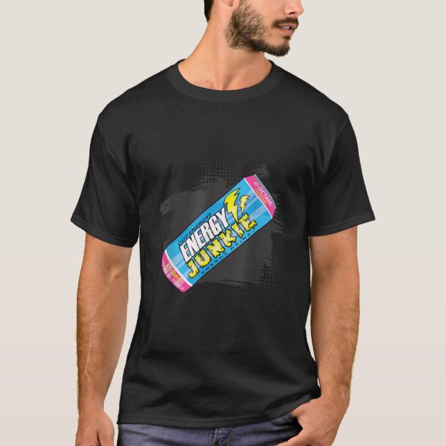 Energy Drink Junkie Energy Drink T-Shirt (Front)