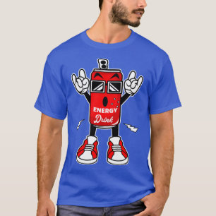 ENERGY DRINK ROCK AND ROLL CARTOON T-Shirt