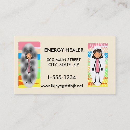 Energy Healer Business Card 100 pack