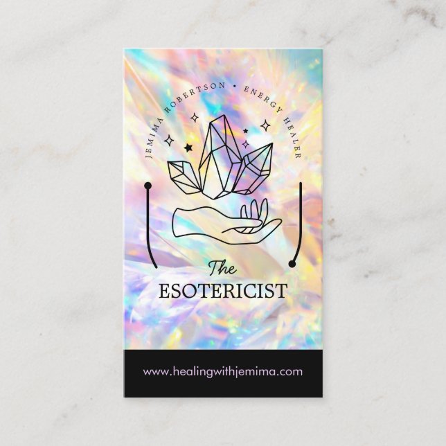 Energy Healer/ Intuitive/ Reiki/ Tarot/ Esoteric   Business Card (Front)