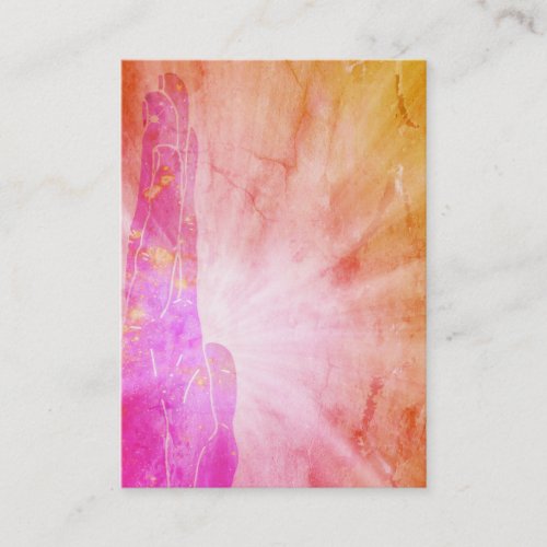 *~*  Energy Healer Ray Healing Hand of Lightworker Business Card