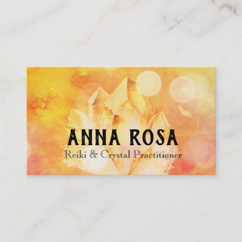 *~* Energy Healer Reiki Crystal Yoga Reiki Master Business Card