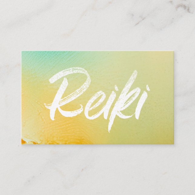 *~*Energy Healer Reiki Master Reiki Practitioner Business Card (Front)