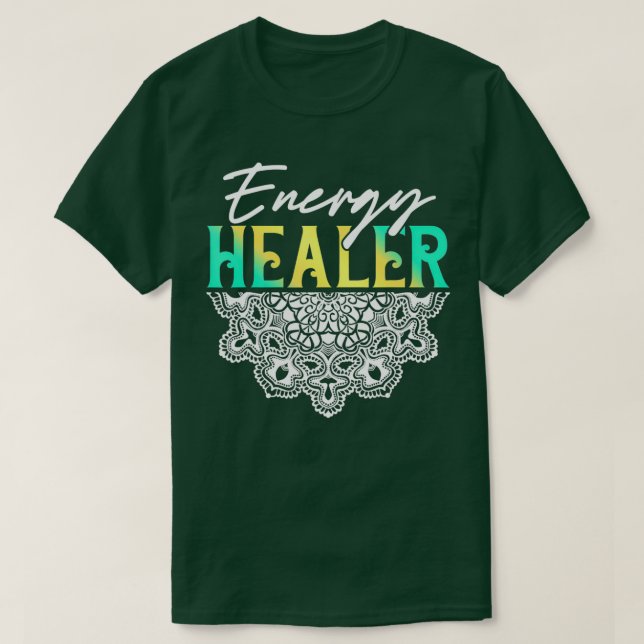 Energy Healer Reiki Master Yoga Spiritual Chakra J T-Shirt (Design Front)