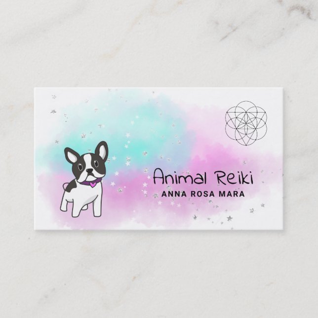 *~* Energy Healing Animal Communicator Reiki Business Card (Front)