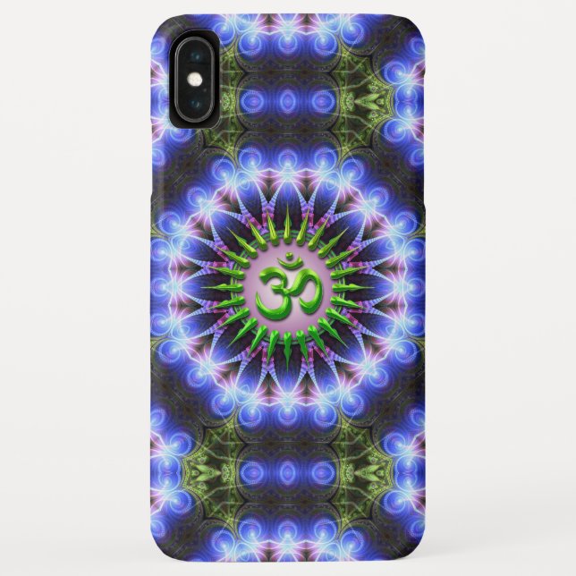 Energy Healing Green OM iPhone 3 Case (Back)