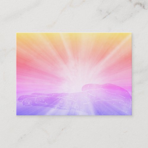  Energy Healing Hand Radiating Love and Light Business Card