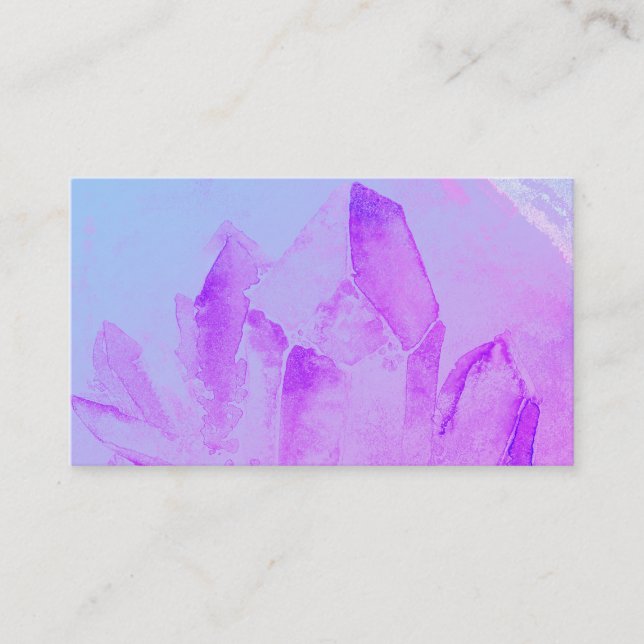 *~* Energy Healing Massage Yoga Reiki Crystal Business Card (Front)