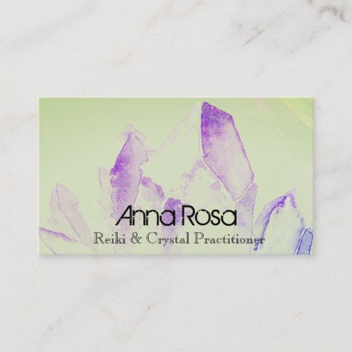  Energy Healing Reiki Crystal Yoga Reiki Master Business Card