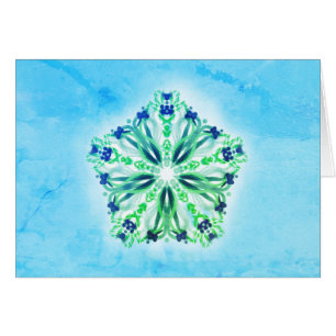 *~* Energy Healing Turquoise & Indigo Blue Mandala Cards