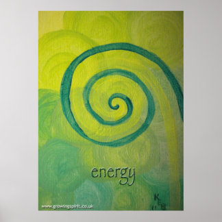 "energy" Heart Art Painting Poster