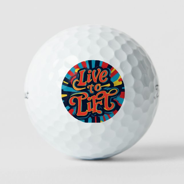 "Energy in Every Lift" Golf Balls (Front)