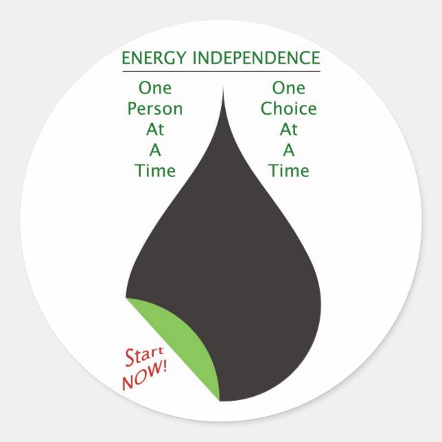 Energy-Independence+ Classic Round Sticker (Front)