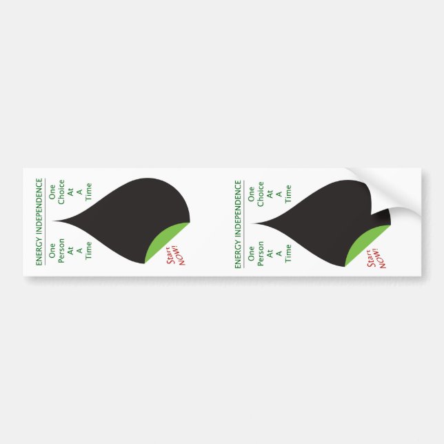 Energy-Independence+, Energy-Independence+ Bumper Sticker (Front)