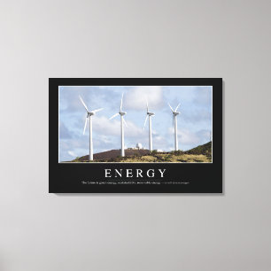 Energy: Inspirational Quote Canvas Print