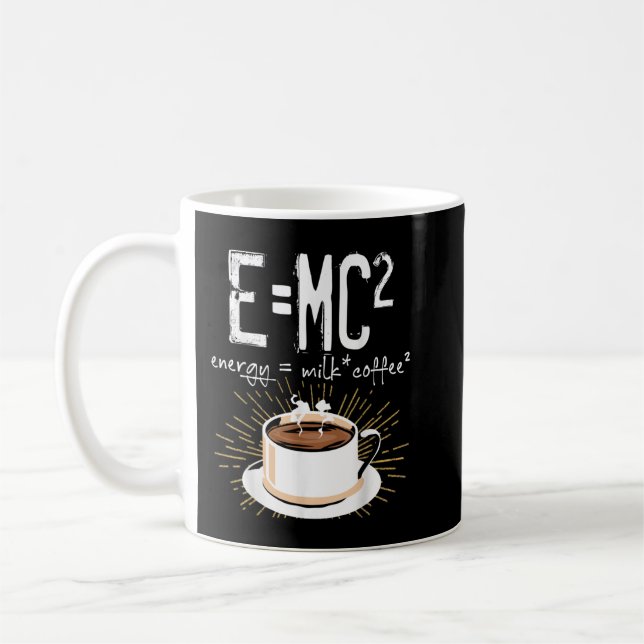 Energy Milk Coffee Funny Chemistry Science Themed  Mug (Left)
