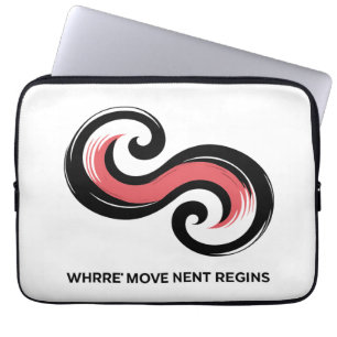 Energy Motion Symbol Design Laptop Sleeve