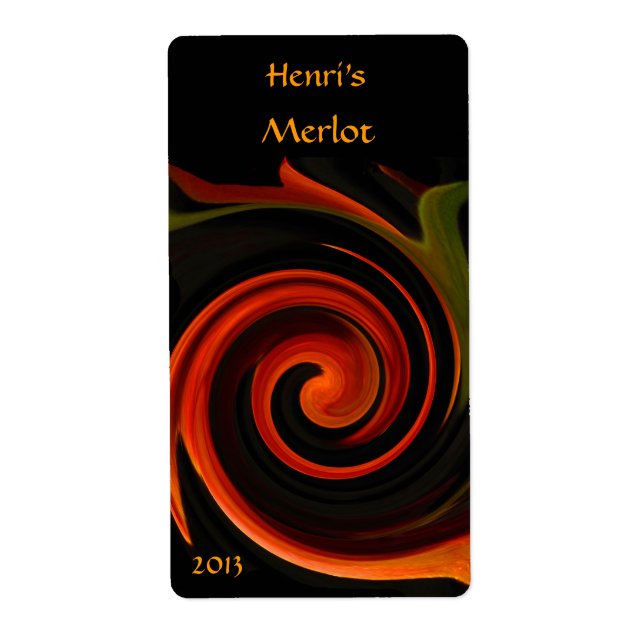 Energy of Creation Red Wine Label (Front)