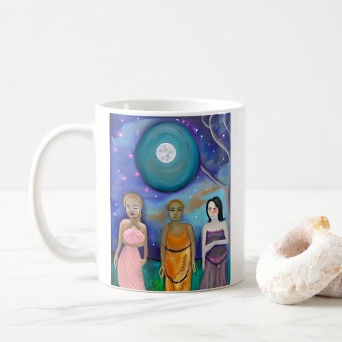 Energy of the Moon  Celestial Artwork Coffee Mug