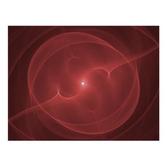 Energy Orb Red Postcard