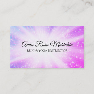 *~* Energy Rays Healing Burst Sparkles Reiki Business Card