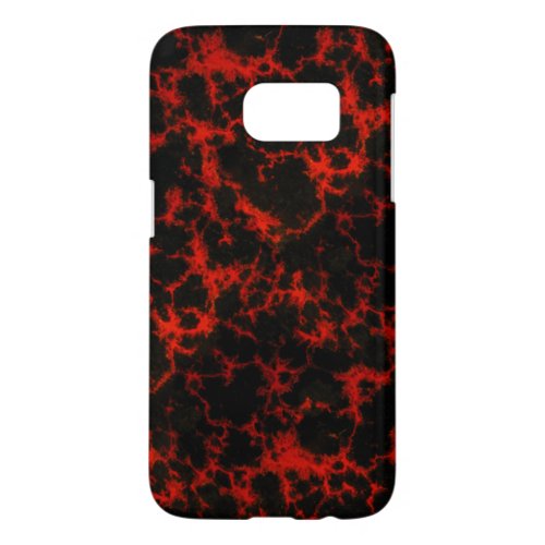 Energy Red and Black Flames Samsung Galaxy S7 Case