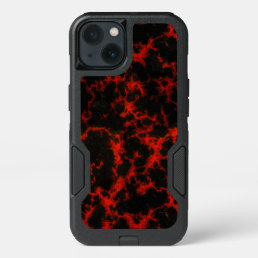 Energy Red and Black Flames iPhone 13 Case