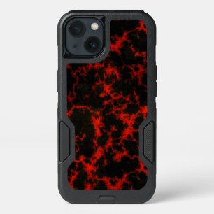 Energy Red and Black Flames iPhone 13 Case