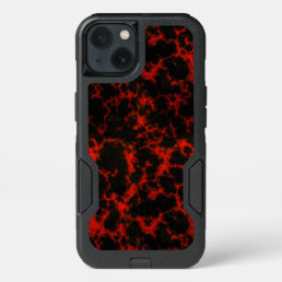 Energy Red and Black Flames iPhone 13 Case