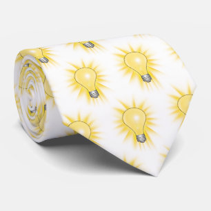 Energy Saver Light Bulb Neck Tie