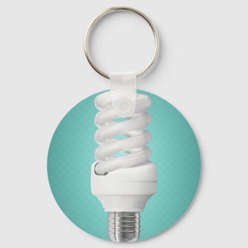 Energy Saving Lightbulb Power Keychain