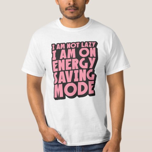 Energy Saving Mode Activated T_Shirt for Men