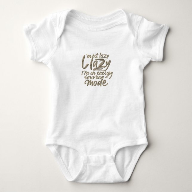 Energy-Saving Mode” Baby Bodysuit (Front)