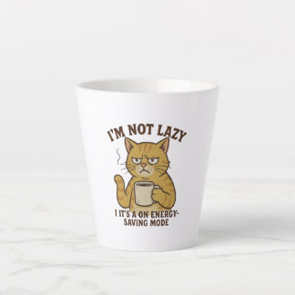 Energy-Saving Mode Cat Latte Mug