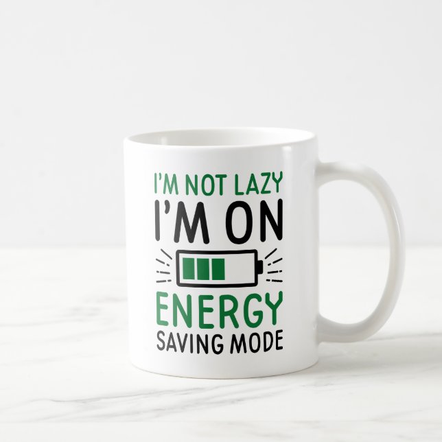 Energy Saving Mode Coffee Mug (Right)