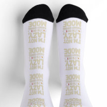 Energy Saving Mode Funny Socks