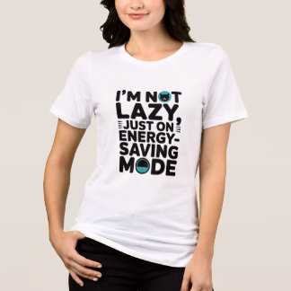 Energy Saving Mode Funny Women's T-Shirt Tri-Blend Shirt