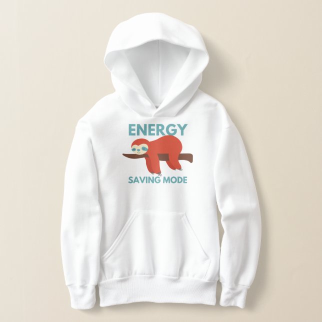 Energy saving mode hoodie (Laydown)