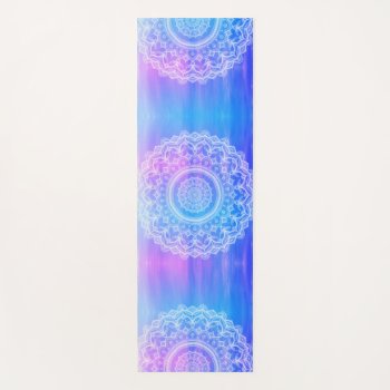 Energy Tie Dye Mandala Yoga Mat by Megaflora at Zazzle