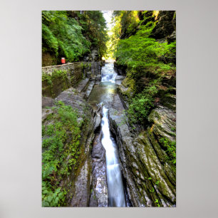 Enfield Glen, Robert Treman state park, New York Poster