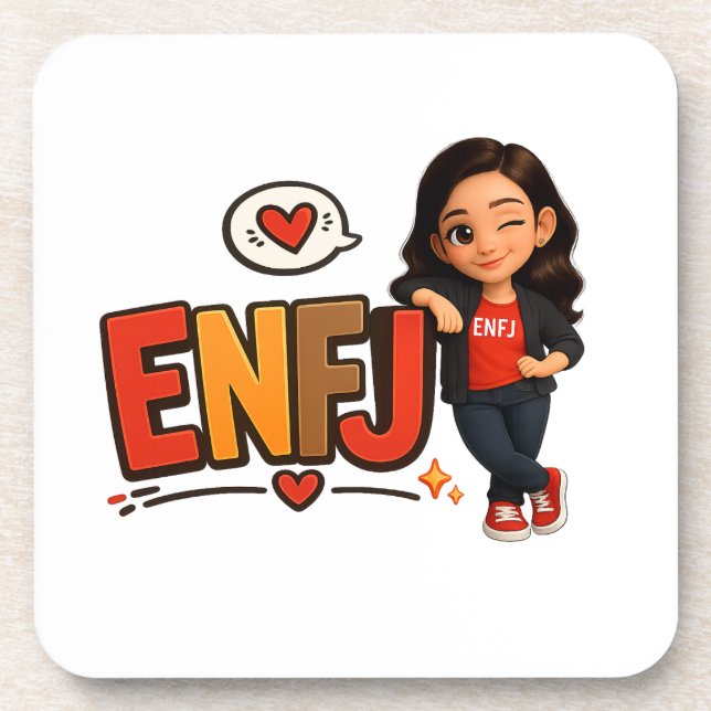 ENFJ BEVERAGE COASTER (Front)