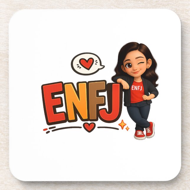 ENFJ BEVERAGE COASTER (Front)